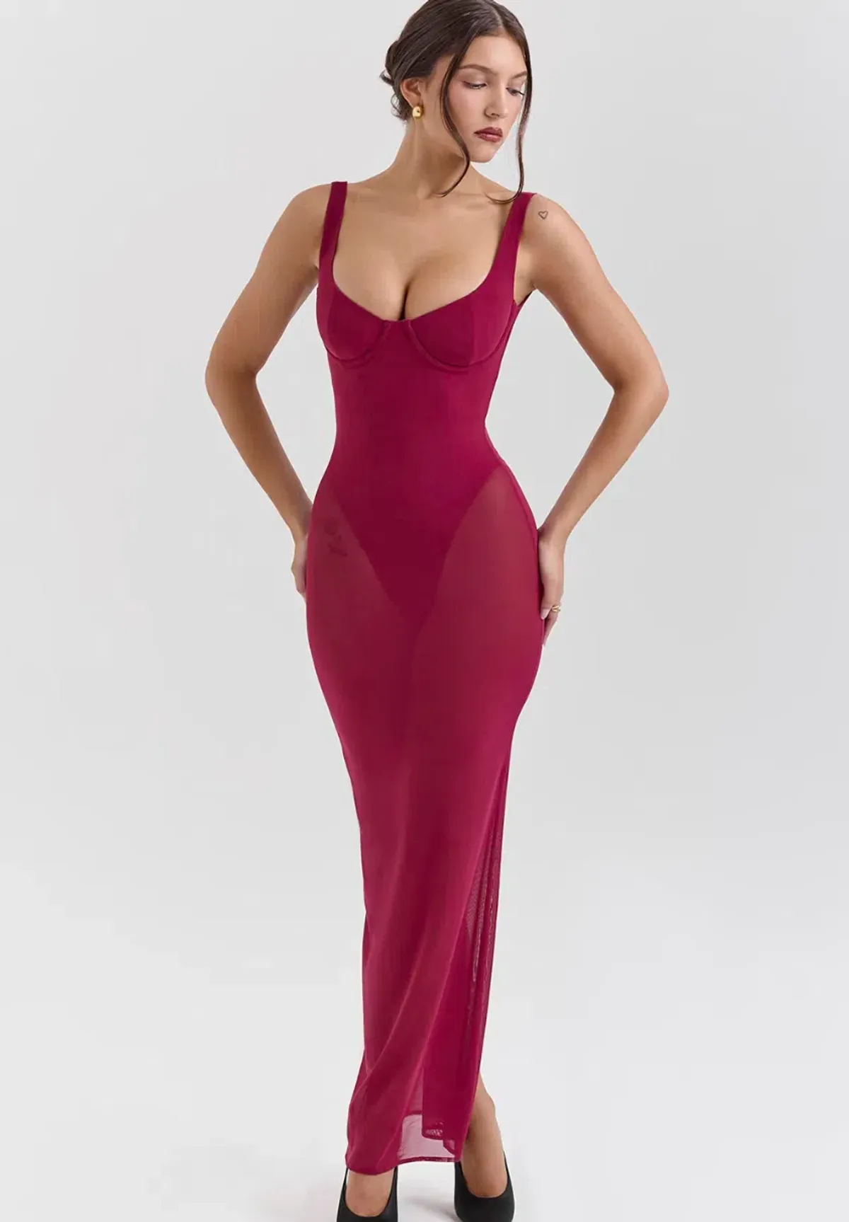 House of CB Robina Dress Red Maxi Size S / AU 8 - Image 2