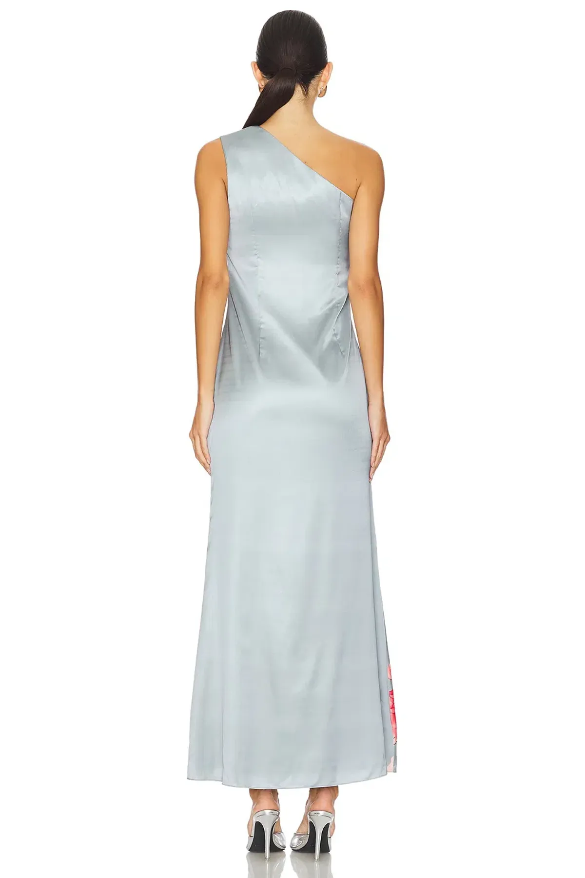 Elliatt Iliad One Shoulder Maxi Dress In Blue Size AU 10 - Image 4