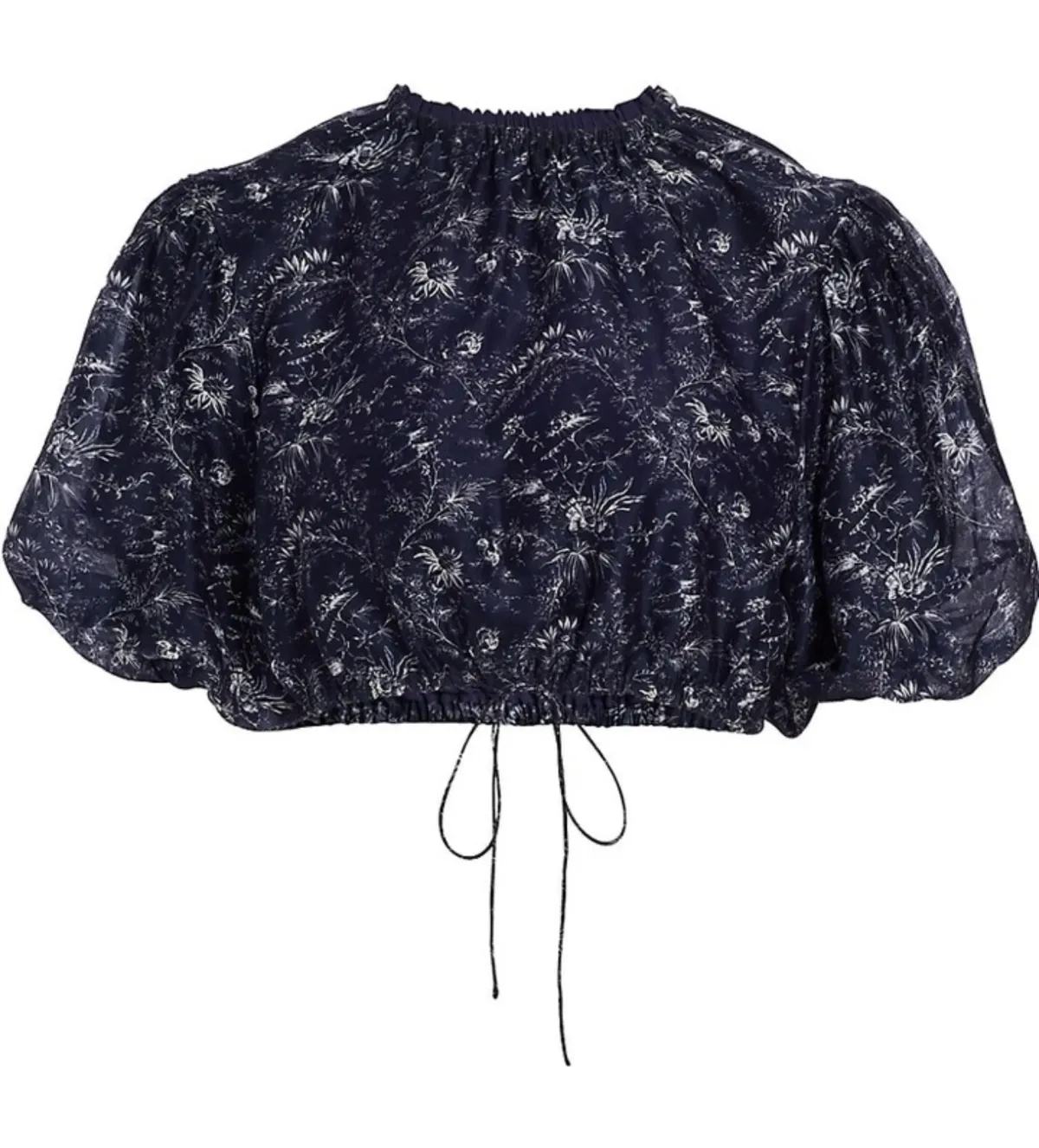 Sir The Label Caprice Puff-Sleeve Cropped Top and Maxi Skirt Set Navy Floral Size 0/AU 6 - Image 6