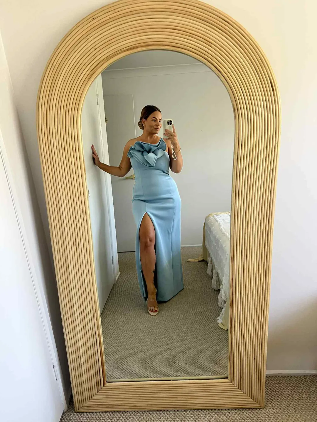 Tojha Fleur Dress Blue Size 14 for rent on The Volte - main image