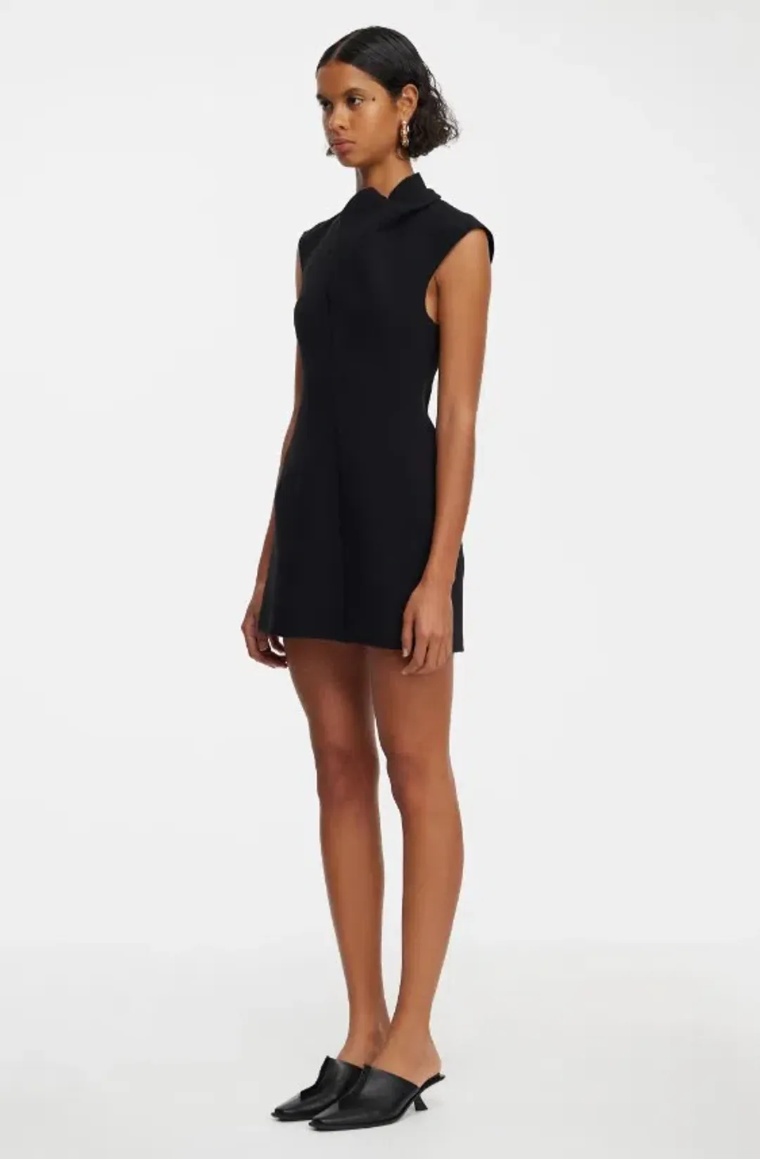 Acler Warfield Mini Dress Black Size 10 for rent on The Volte - main image