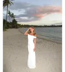 Natalie Rolt Bettina Gown In White Size 0/AU 6 for rent on The Volte - image 1