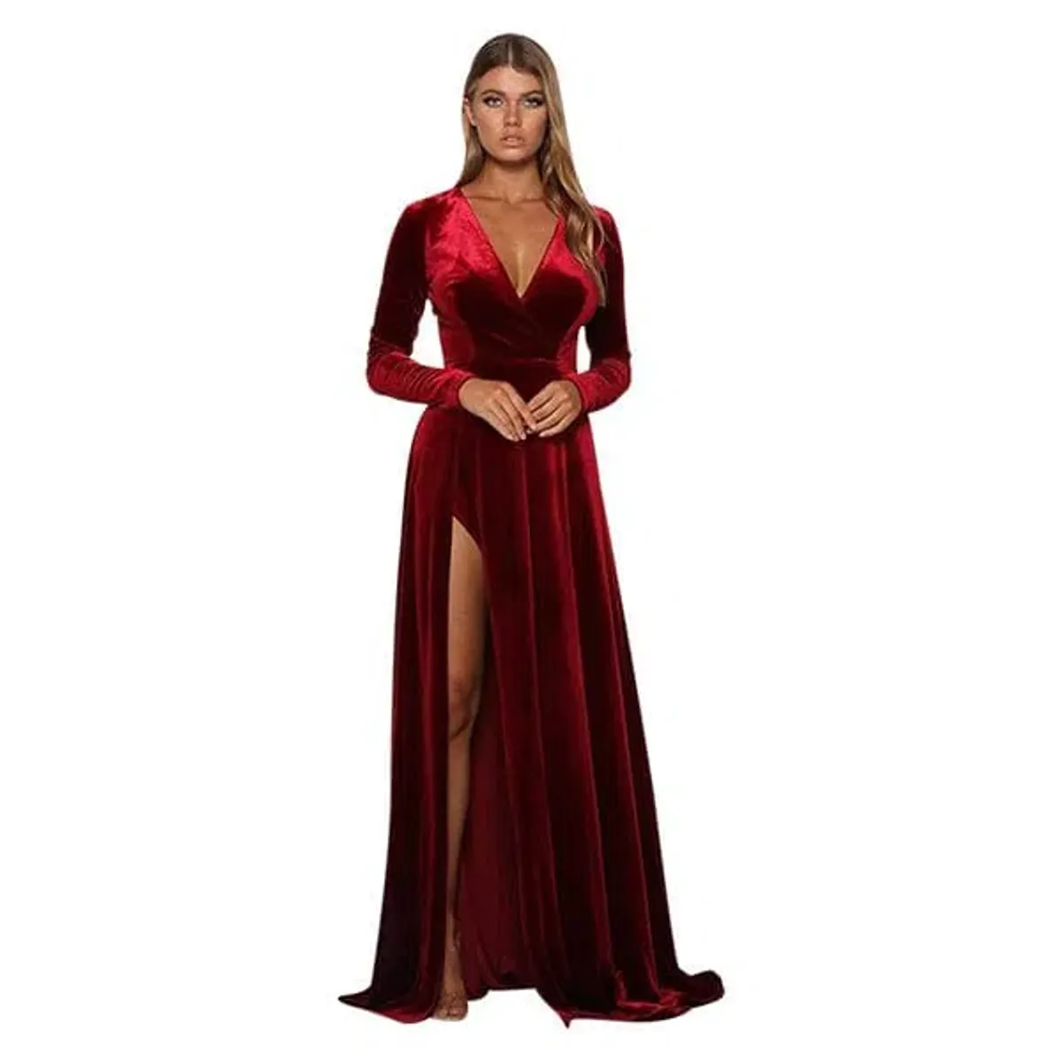 Elle Zeuitoune Fontaine Gown Wine size 8 (AU) for rent on The Volte - main image