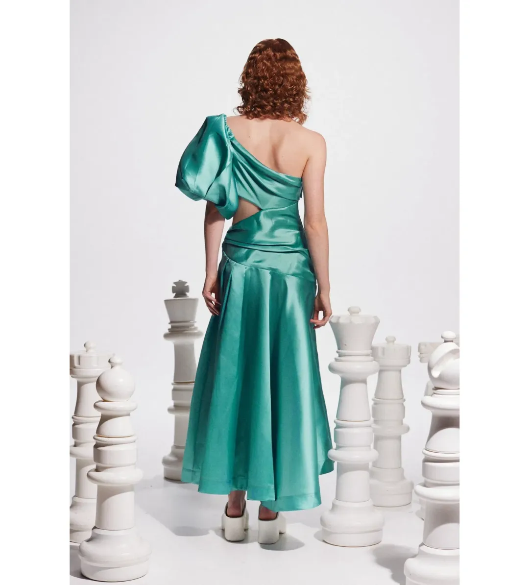 Alemais Regent Jade Gown in Green Size 6 for rent on The Volte - main image
