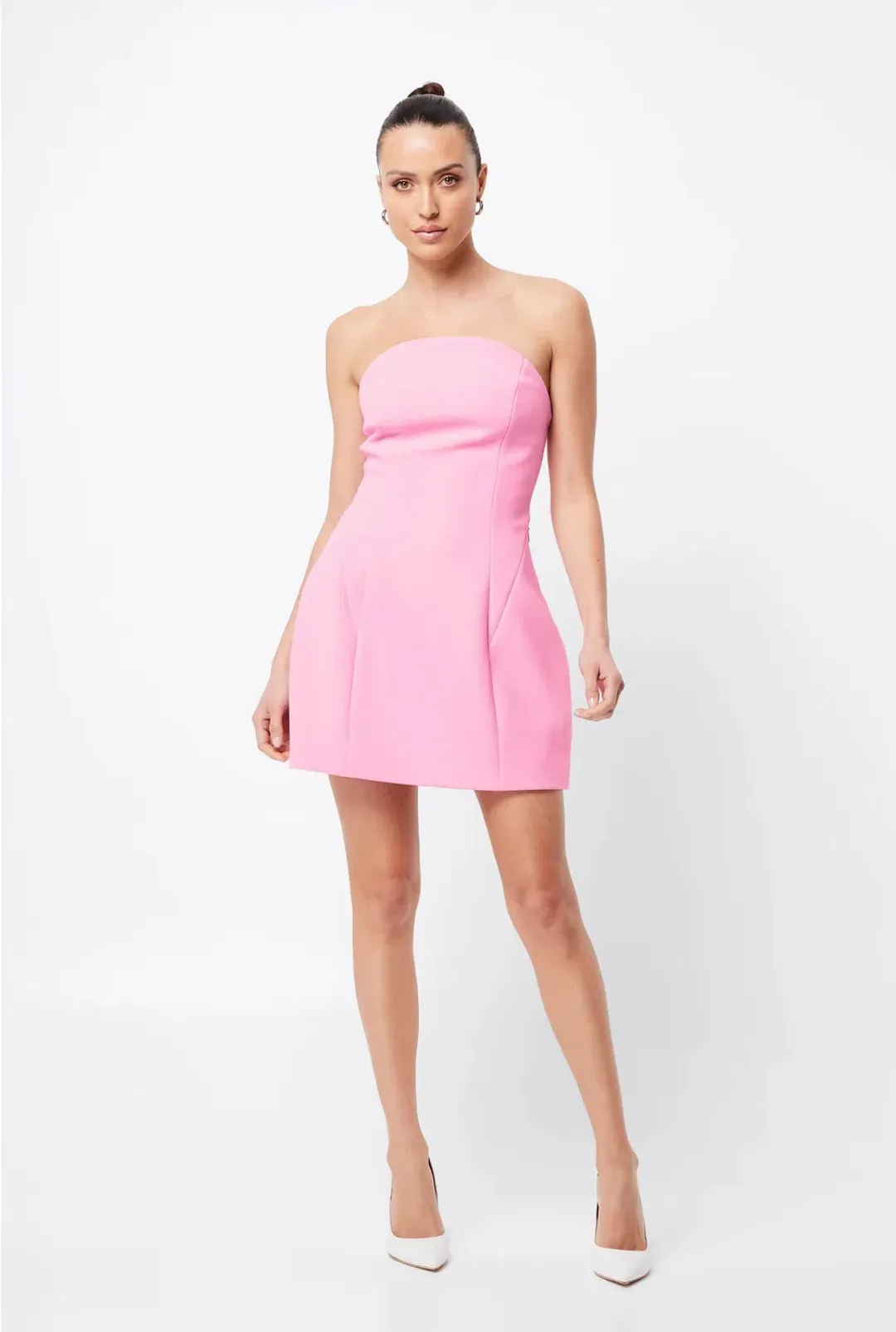Mossman Tantalise Mini Dress Pink Size 6 for rent on The Volte - main image
