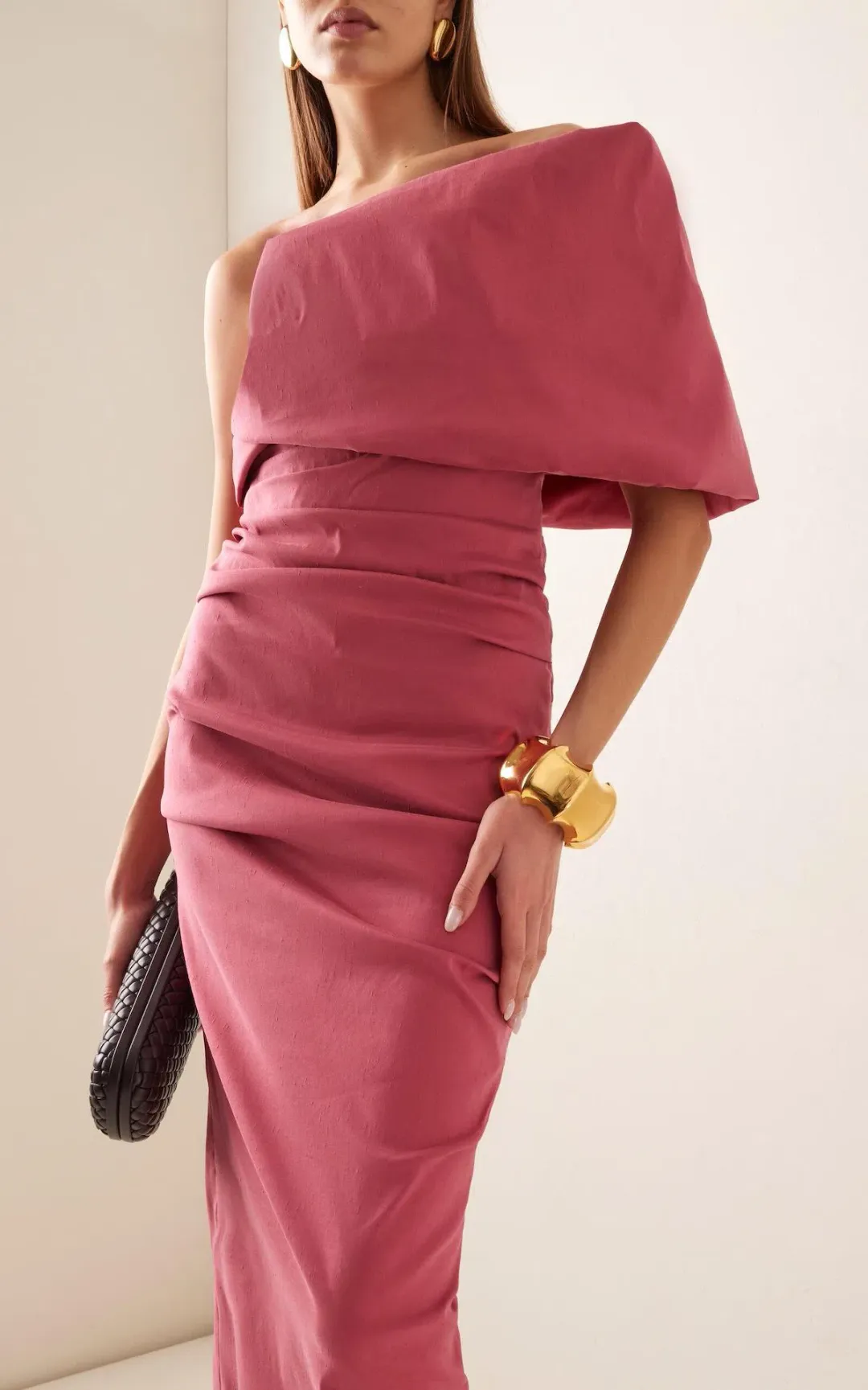 Rachel Gilbert Kat Gown Dress Rose Size 2/AU 10 for rent on The Volte - main image