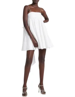 Aje Catina Bow Back Mini Dress Ivory White Size 10 for rent on The Volte - image 2