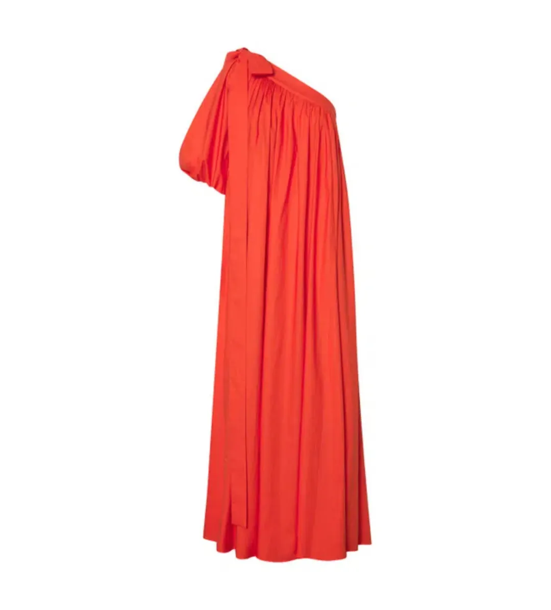 Oroton One Shoulder Maxi Dress True Red Size AU 14 for rent on The Volte - main image