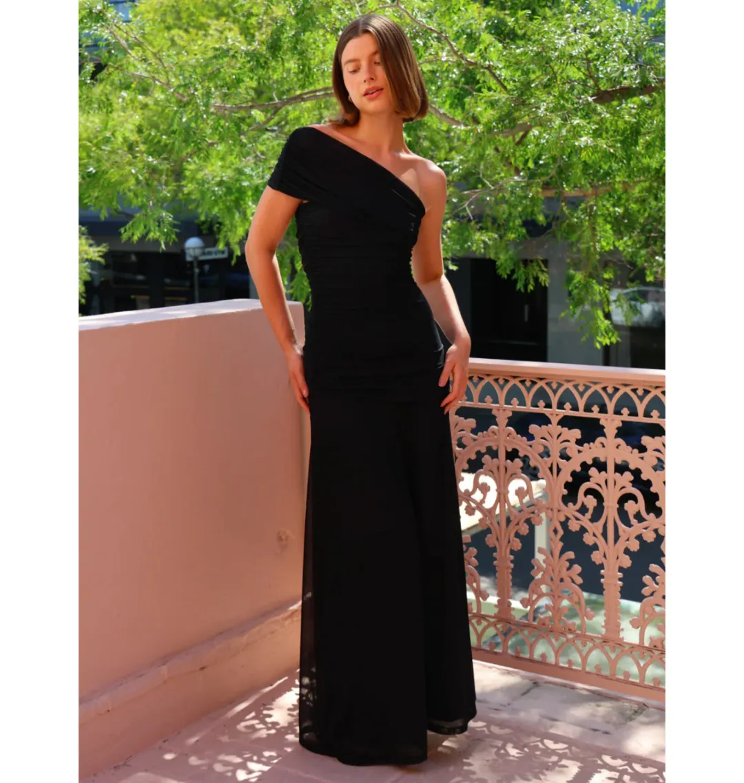 By Nicola Fiesta Maxi Dress Black Size 12 for rent on The Volte - main image