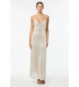 Manning Cartell High Voltage Slip Dress in Silver Sequin Size S / AU 8 for rent on The Volte - image 1