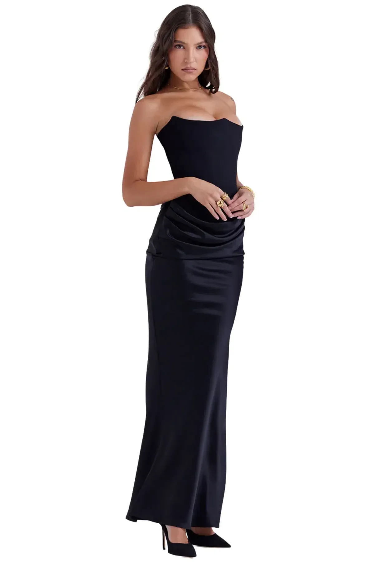 House Of Cb Persephone Dress Black Size 6 - Image 2