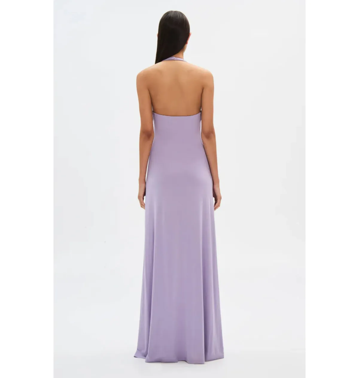 Misha Jennifer Cupro Maxi Dress Lilac Size 10/M - Image 4