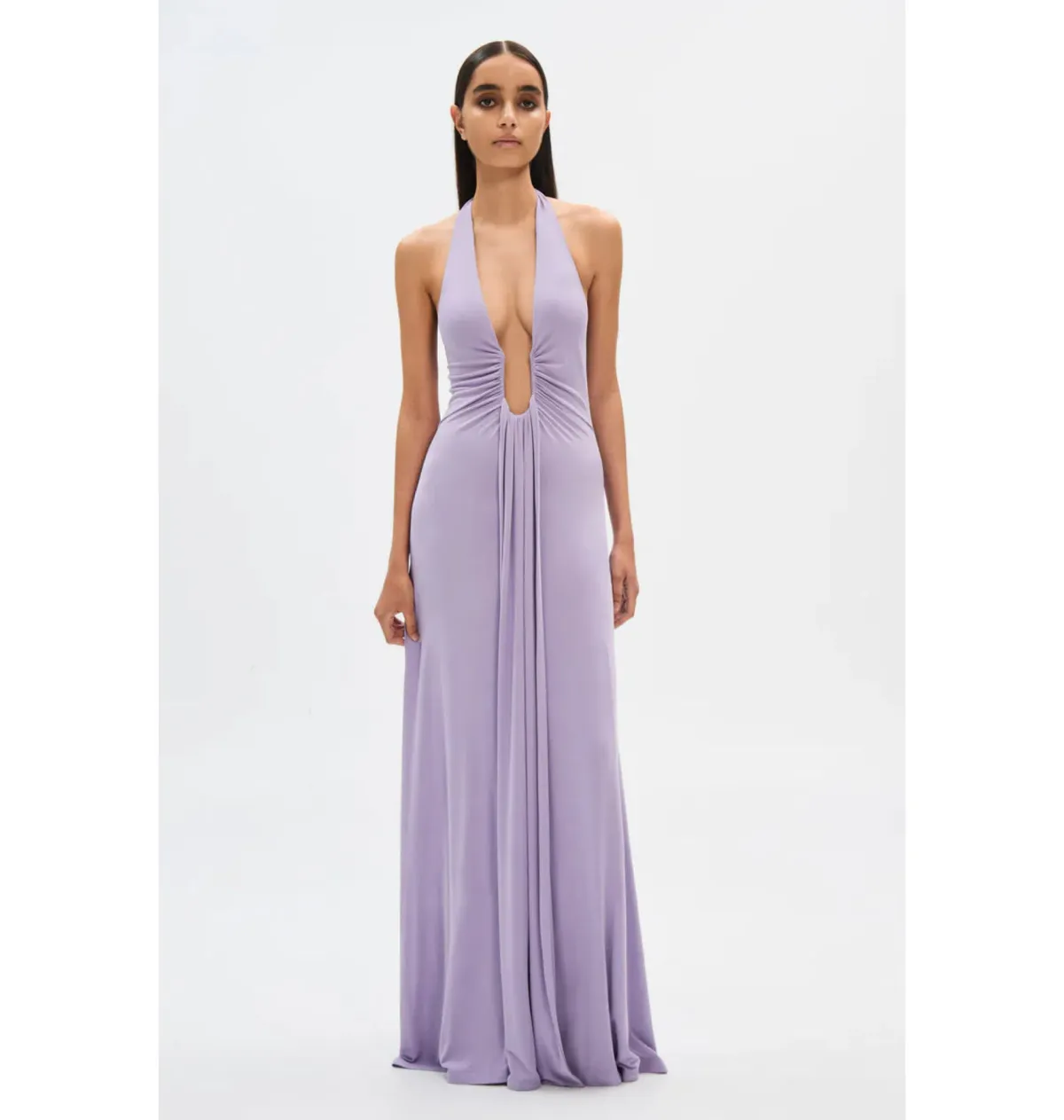Misha Jennifer Cupro Maxi Dress Lilac Size 8/S - Image 1
