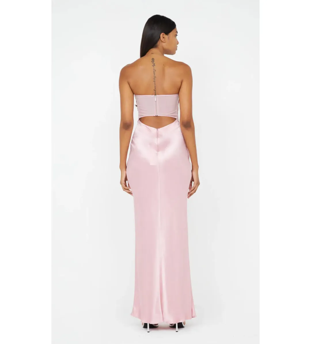 Bec & Bridge Halle Strapless Dress in Dusty Pink Size 6 for rent on The Volte - main image