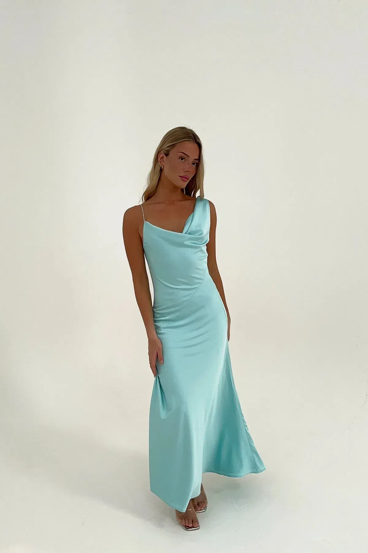 HNTR The Label Bianka Maxi Gown Aqua Size S / Size Au 8 - Image 1