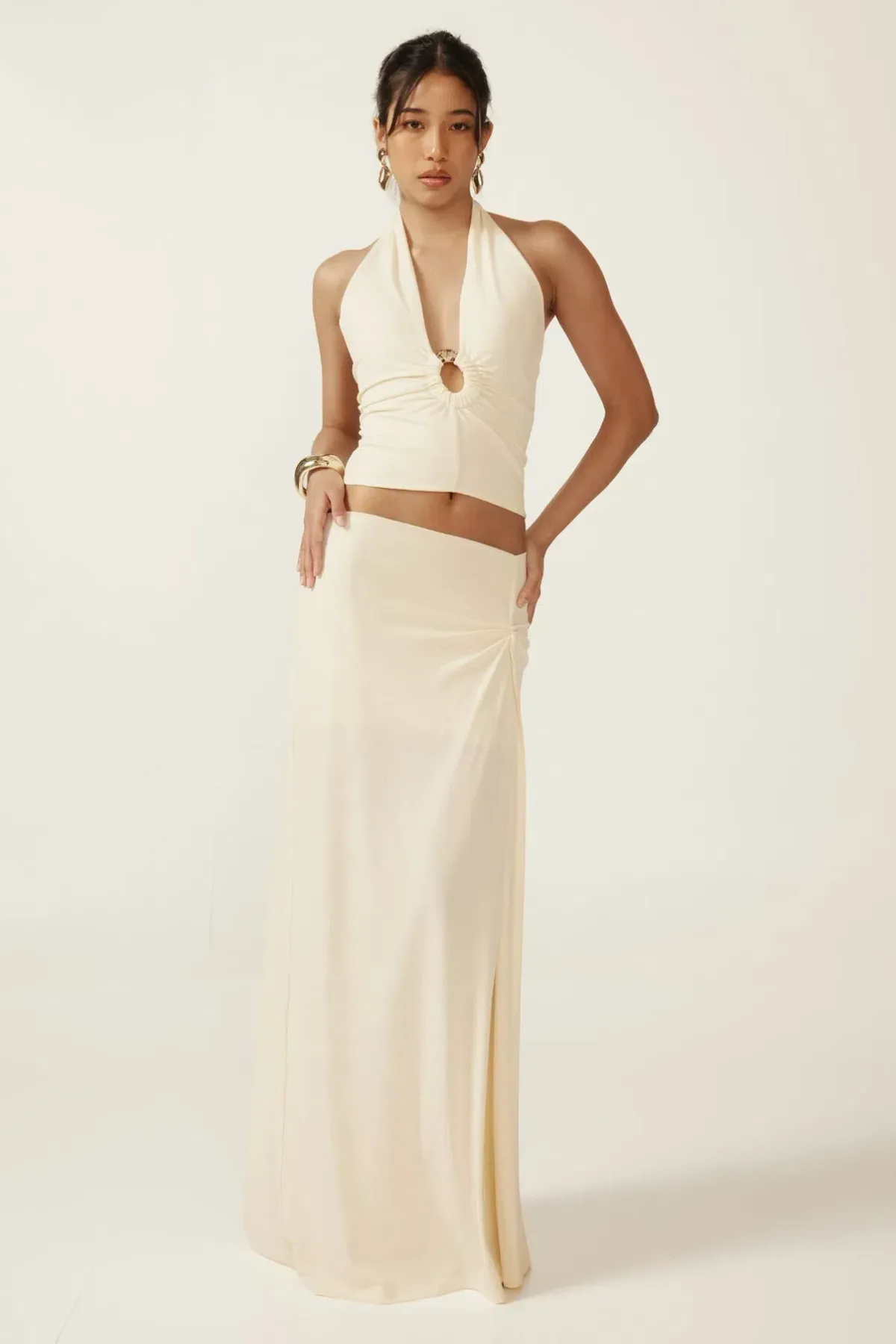 Ance Gria Nellie Maxi Set Cream Size 6 - Image 1