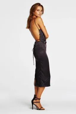 Maurie & Eve Apache Dress Black Midi Size AU 8 for rent on The Volte - image 2
