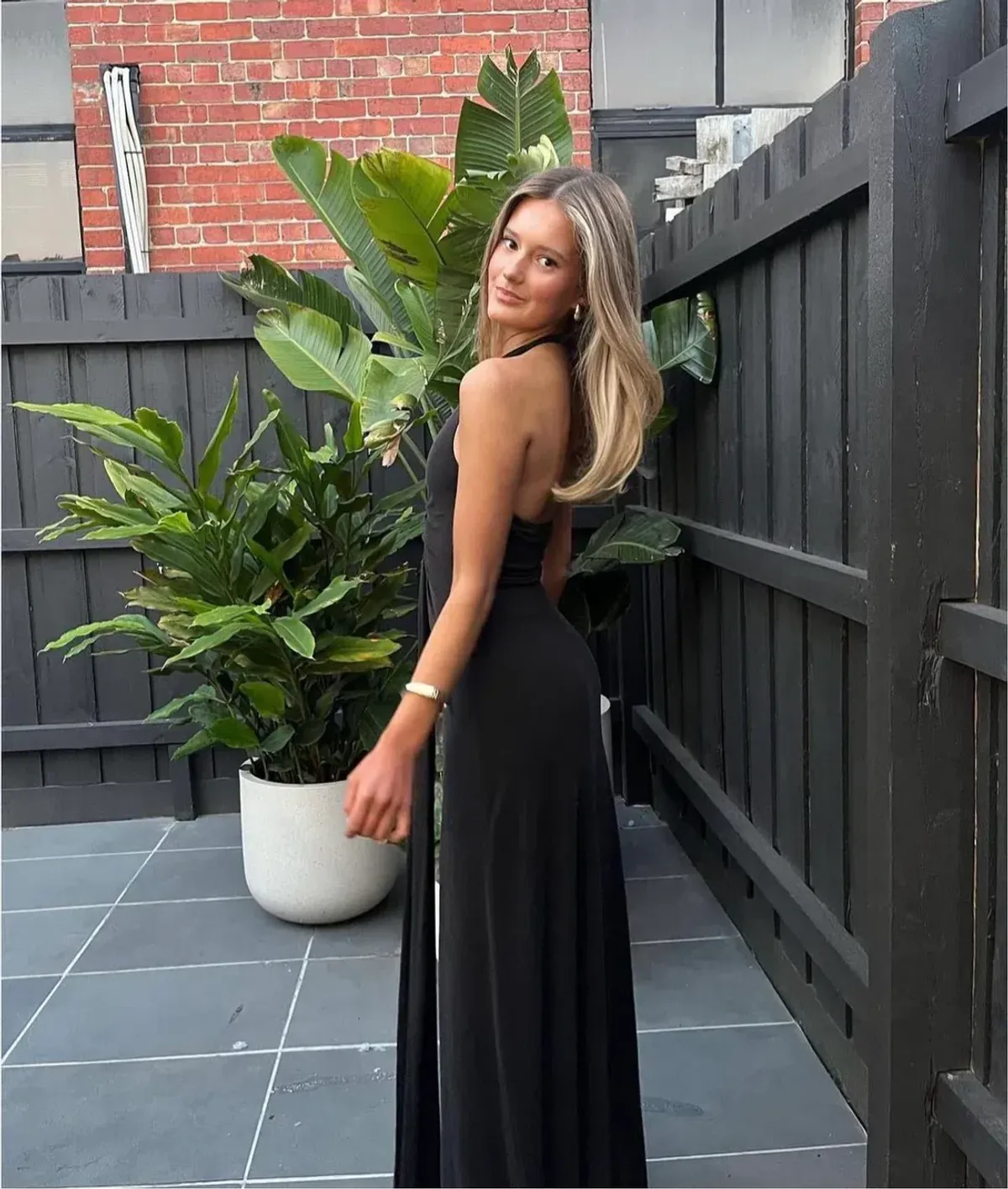 Misha Jennifer Cupro Maxi Dress Black Size 6/XS - Image 3