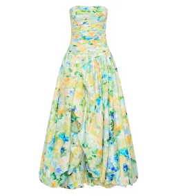 Aje Floral Haze Bubble Hem Maxi in Multicolour Size AU 10 for rent on The Volte - image 2