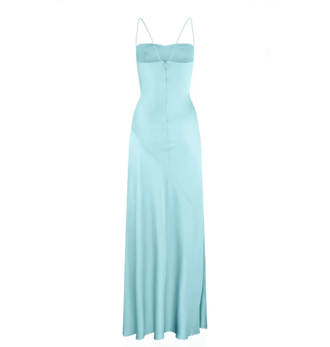 HNTR The Label Gaia Gown Aqua Size XS / AU 6 for rent on The Volte - main image