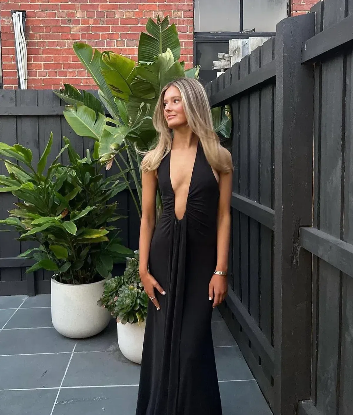Misha Jennifer Cupro Maxi Dress Black Size 8/S - Image 2
