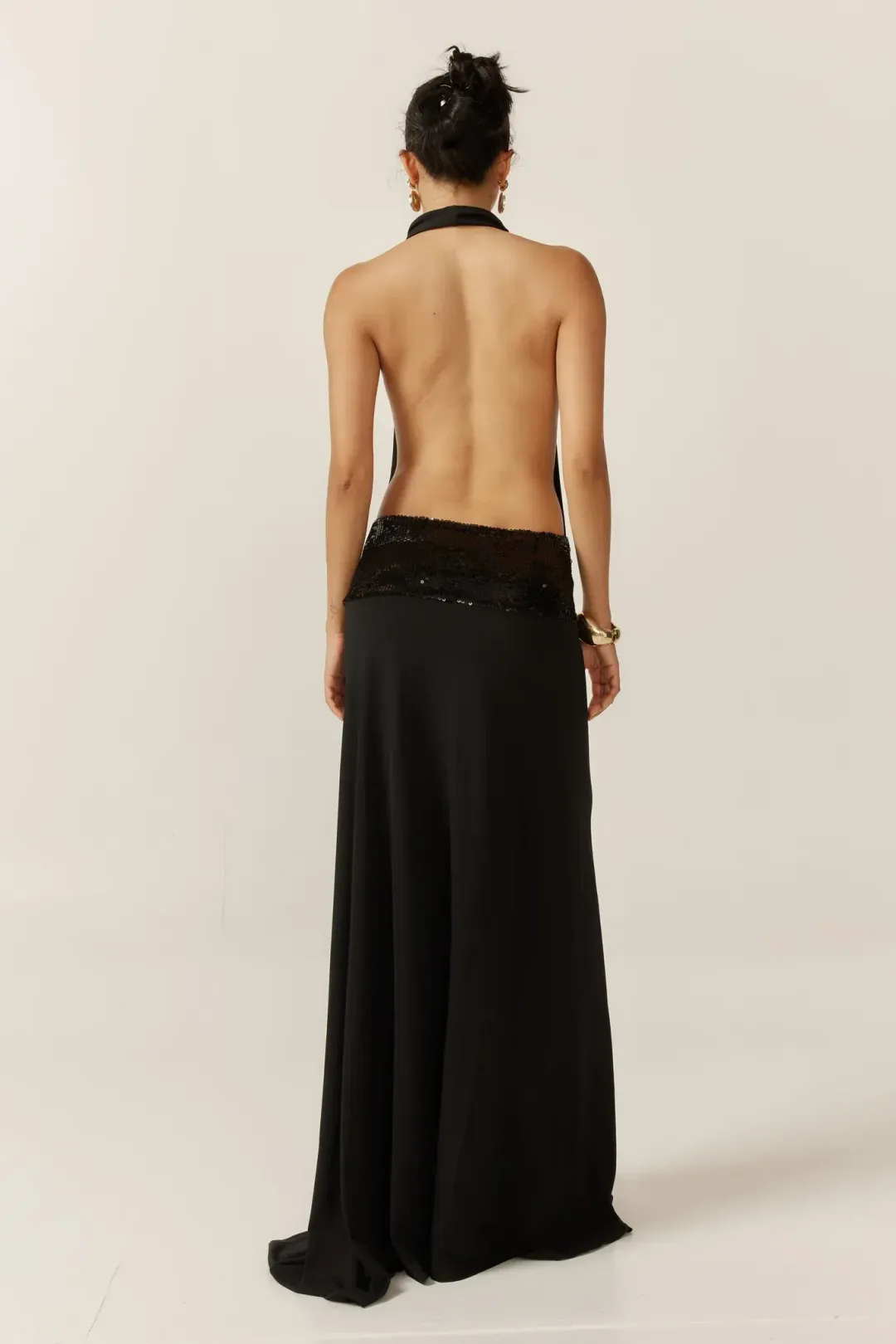 Ance Gria Adele Gown Black Size 10 for rent on The Volte - main image