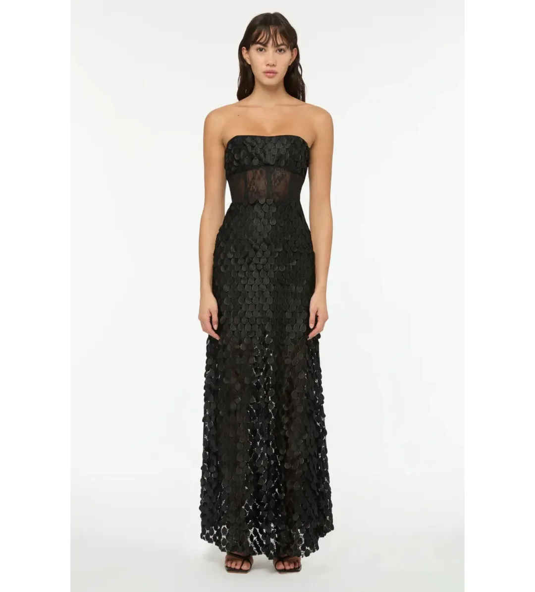 Manning Cartell Supreme Extreme Strapless Gown Black Size AU 8 for rent on The Volte - main image