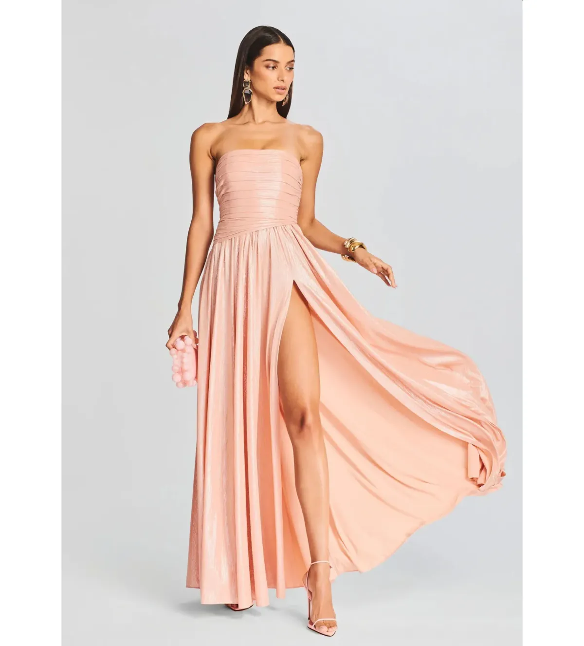 Retrofete Jacie Dress in Peach Size XS / AU 4 - Image 1