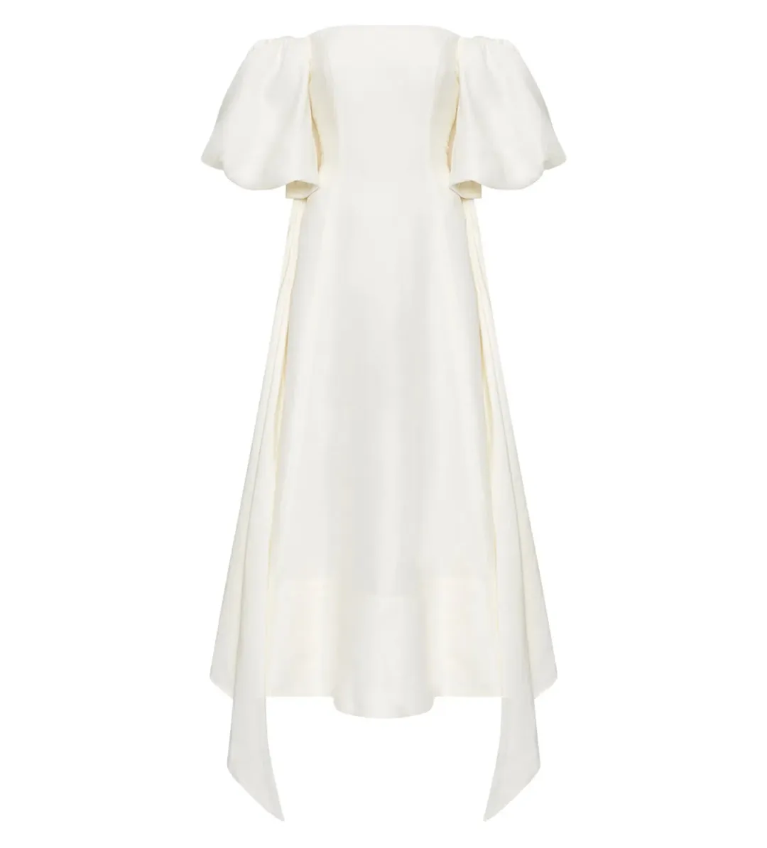 Aje Incarnation Midi Dress Ivory Size AU 10 for rent on The Volte - main image