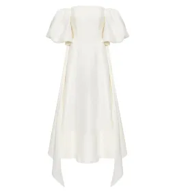 Aje Incarnation Midi Dress Ivory Size AU 10 for rent on The Volte - image 5