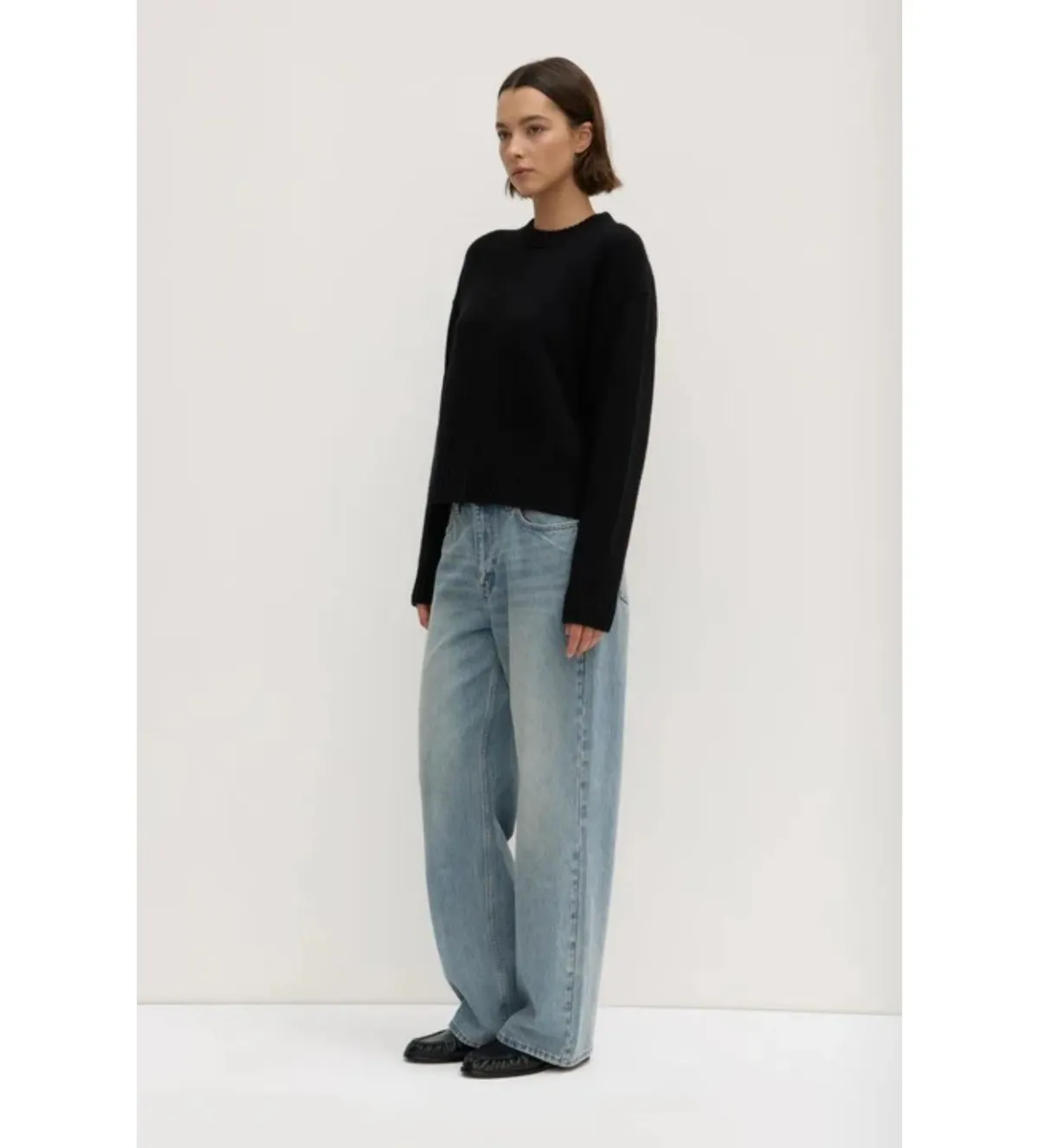 Assembly Label Beau Merino Wool Knit Black Size AU 8 - Image 3