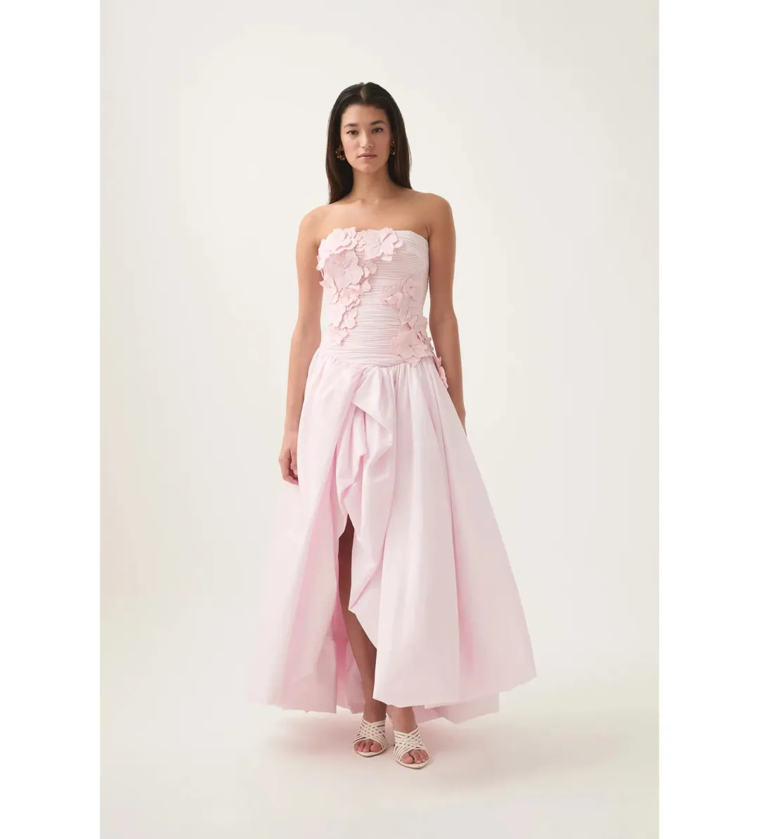 Aje Splendour Flower Gown in Pink Size AU 8 for rent on The Volte - main image