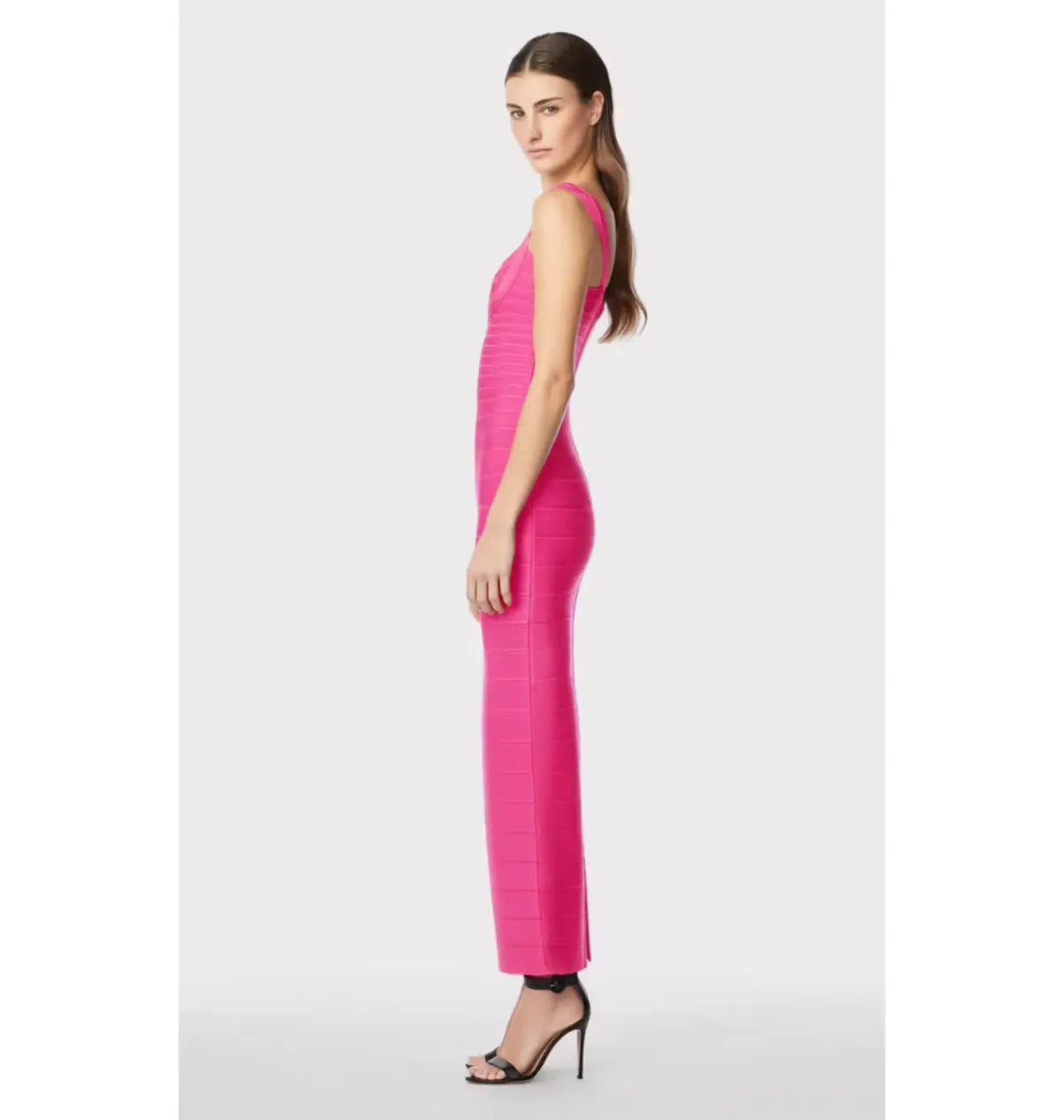 Herve Leger Sweetheart Gown Pink Size M / AU 10 - Image 2