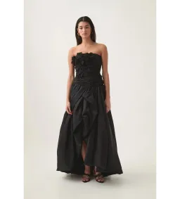 Aje Black Splendour Flower Gown in Black Size AU 6 for rent on The Volte - image 1