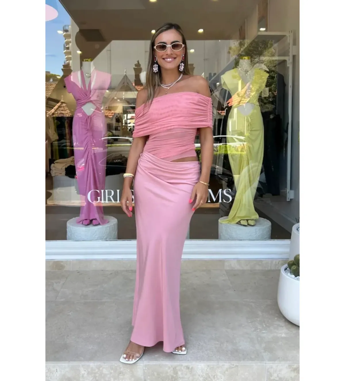 Benni Candy Nico Off Shoulder Maxi Size AU 8 - Image 1