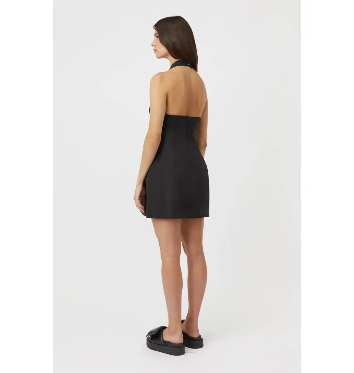 Camilla And Marc Petra Mini Dress Black Size AU 12 - Image 3