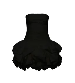 Aje Black Violette Bubble Hem Mini Size 12 for rent on The Volte - image 3