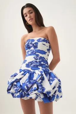 Aje Violette Bubble Hem Mini Dress Floral Size S/AU 8 for rent on The Volte - image 3