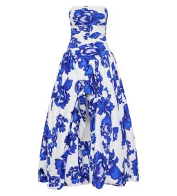 Aje Behold Maxi Dress in Boldly Blooming Cobalt Size 8 for rent on The Volte - image 5