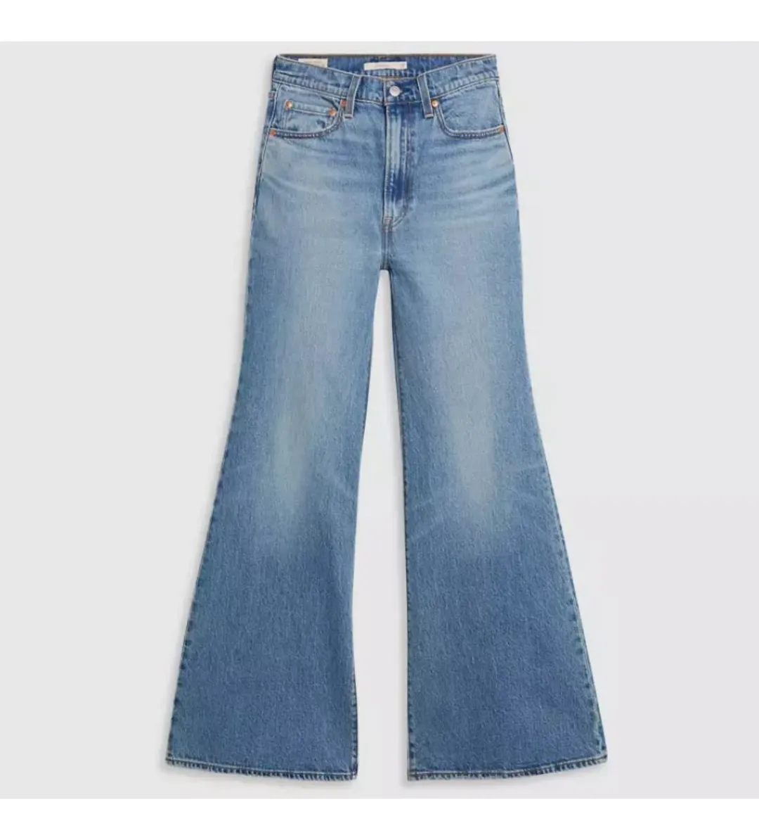 Levi's Ribcage Bell Jeans Next Saturday No Crease Blue Size AU 6 for rent on The Volte - main image