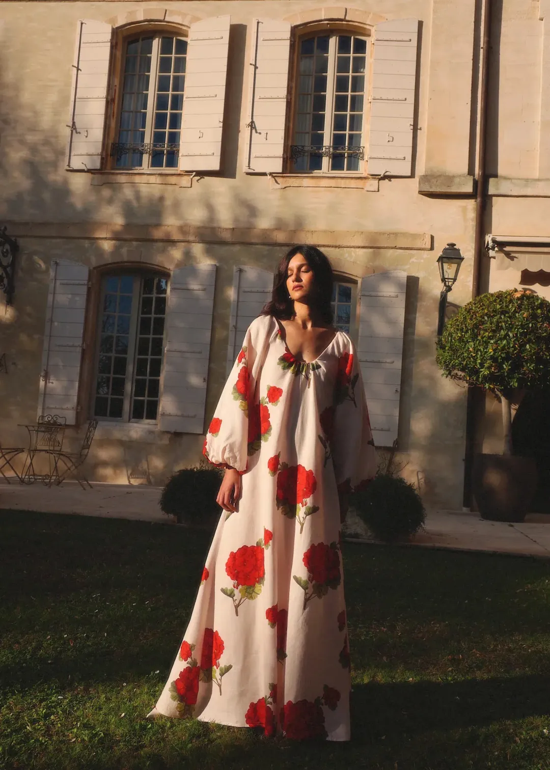 Morton Mac Delphina Dress Tall Crimson Ivy One Size for rent on The Volte - main image