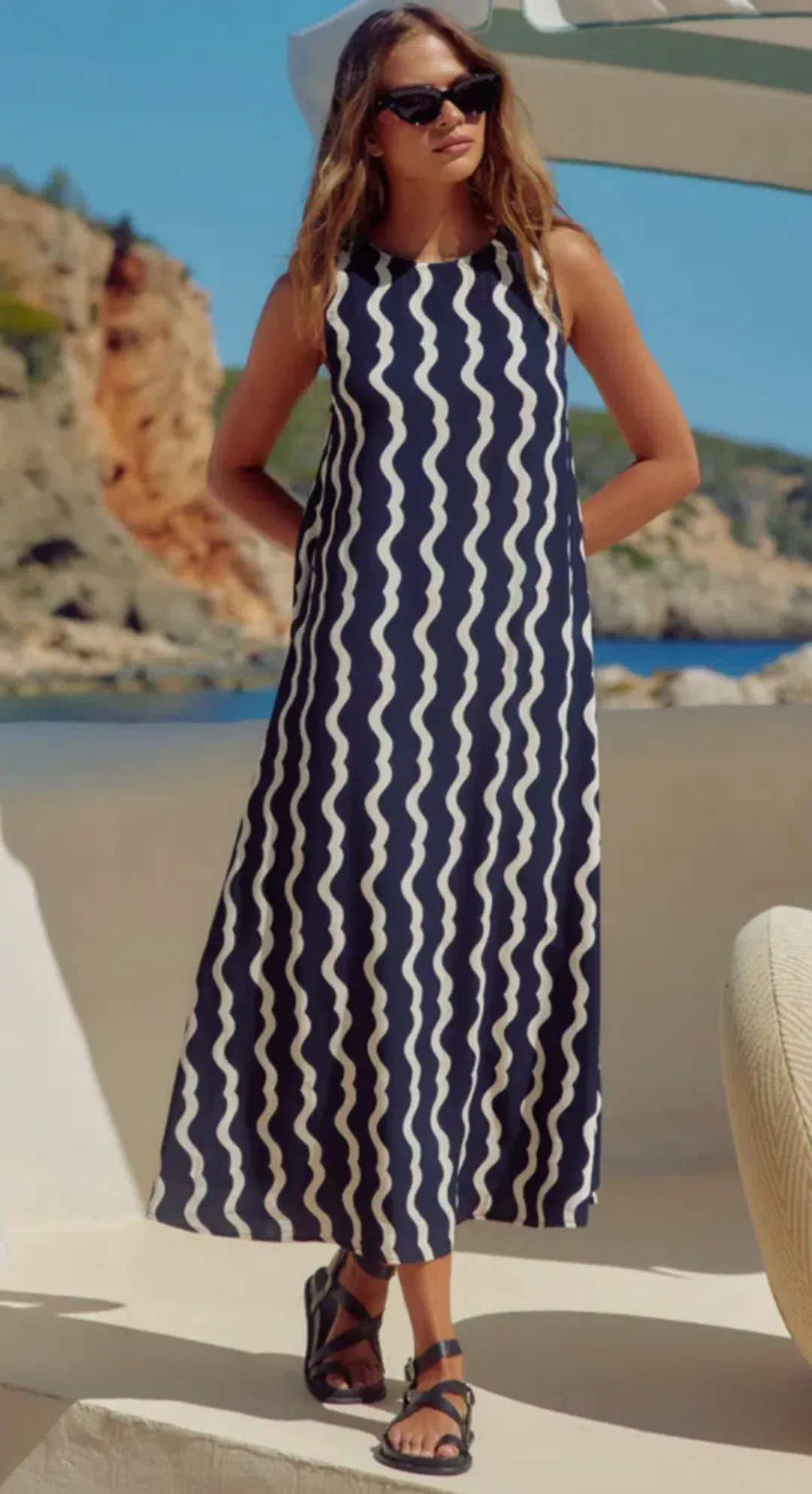 Mister Zimi Lulah Dress in Sambuca Black Size AU 10 for rent on The Volte - main image