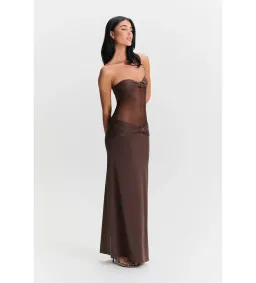 Sasha Therese Amara Maxi Dress Brown Size XS/AU 6 for rent on The Volte - image 3