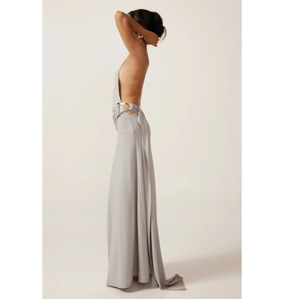 Ance Gria Gaia Gown Silver Blue Size XS / AU 6 - Image 3
