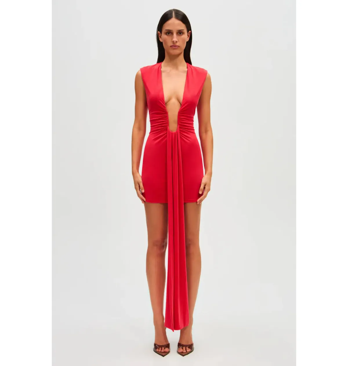 Misha Jennifer Cupro Mini Dress Red Size 8/S - Image 1
