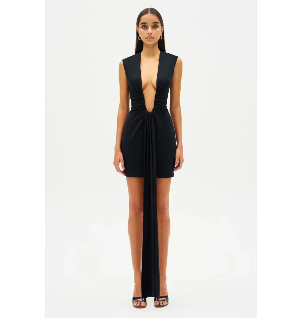 Misha Jennifer Cupro Mini Dress Black Size 8/S - Image 1