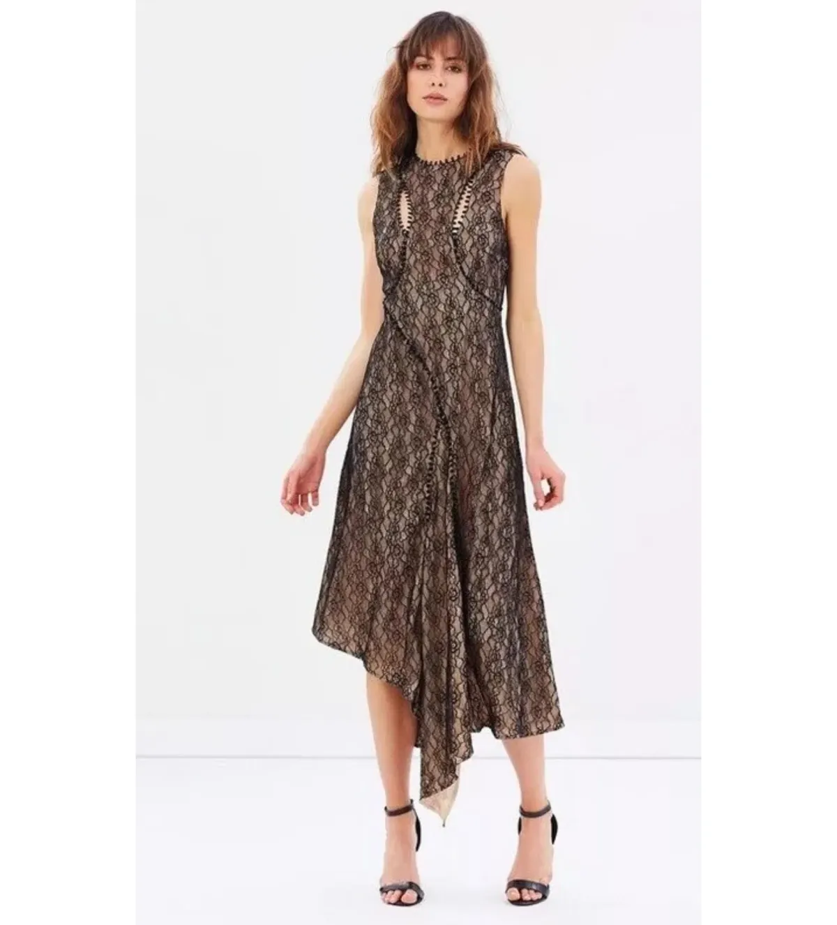 Talulah Isabel Cutout Lace Midi Dress Multi Size AU 12 - Image 1
