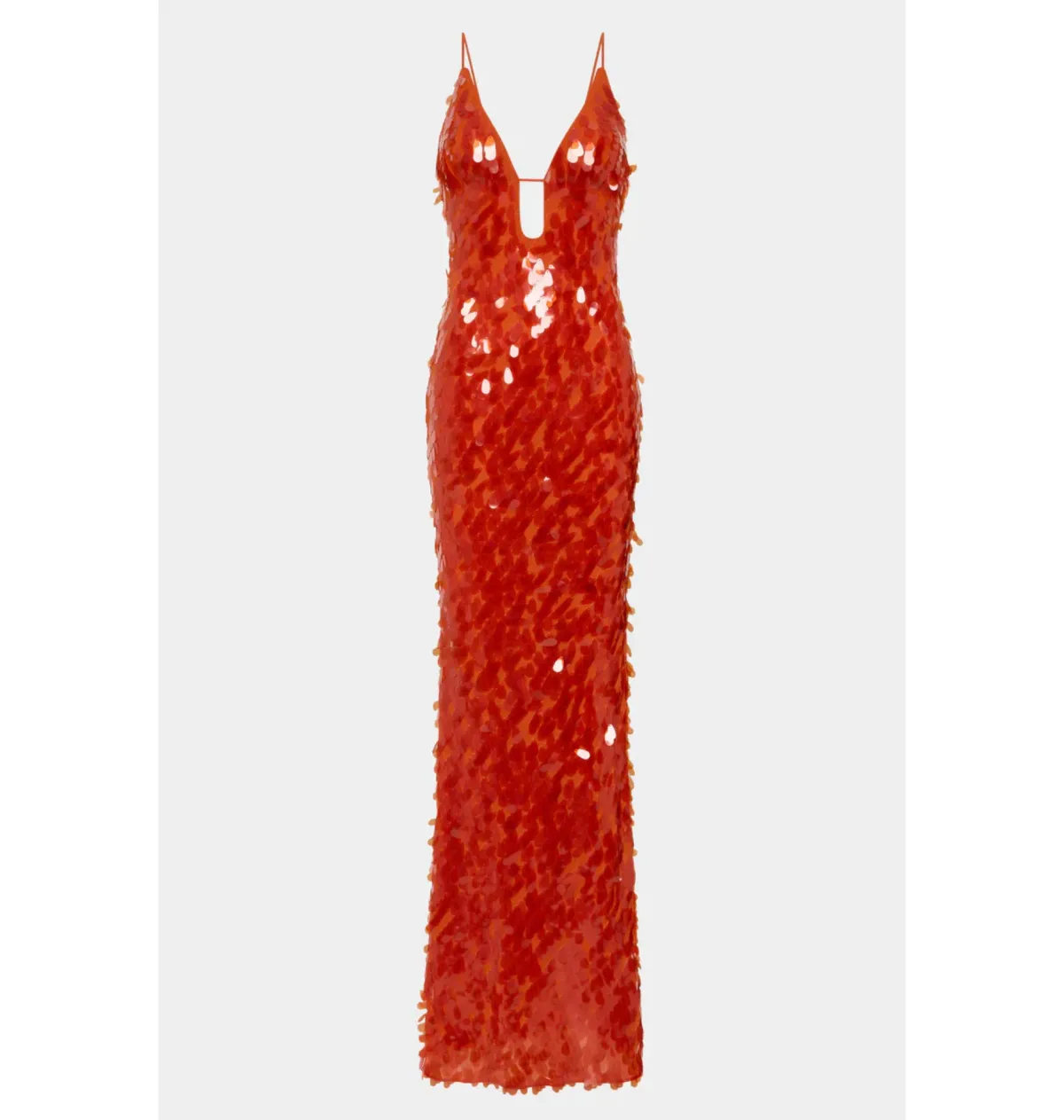 Misha Sapphire Sequin Maxi Dress Red Size 6/XS - Image 4