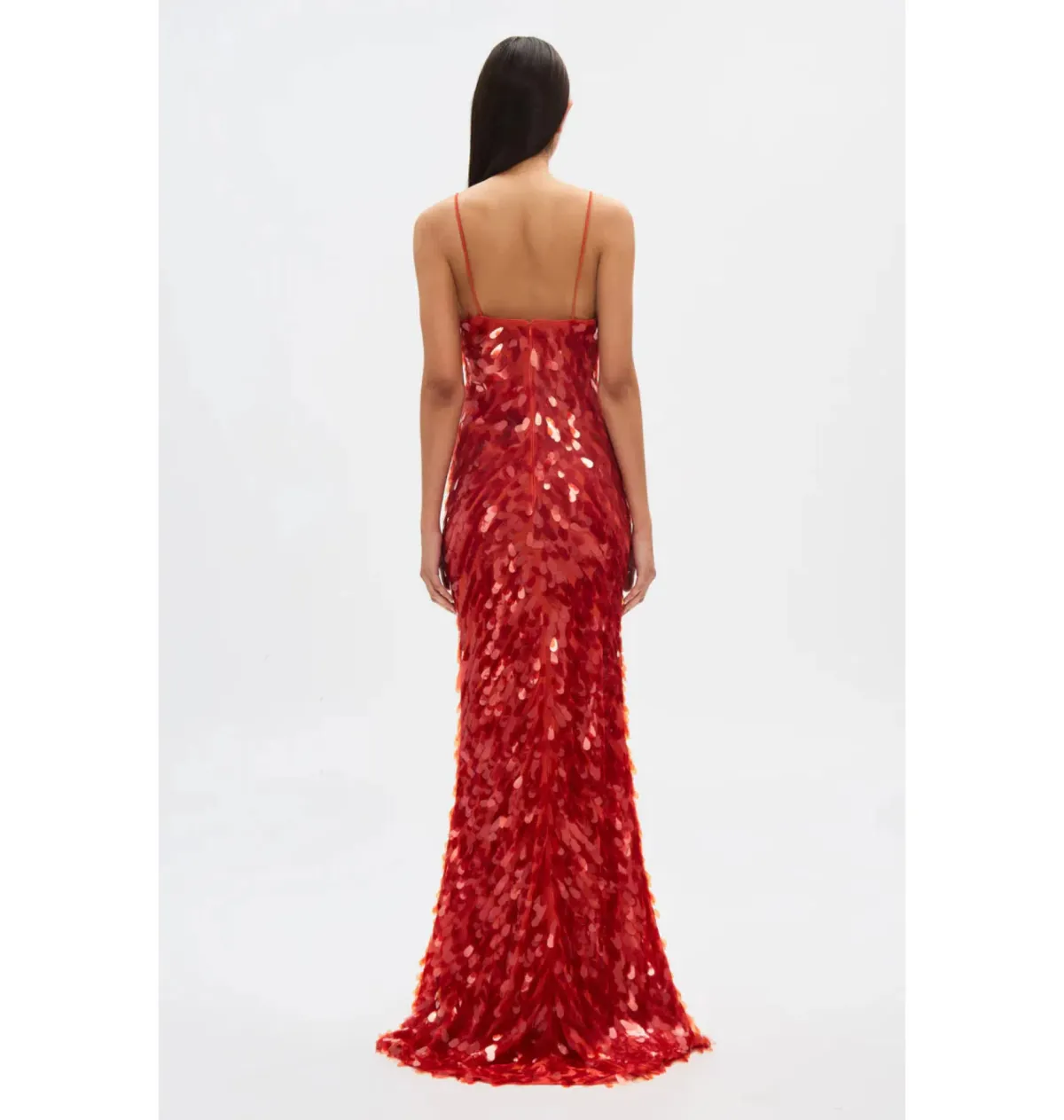 Misha Sapphire Sequin Maxi Dress Red Size 8/S - Image 2