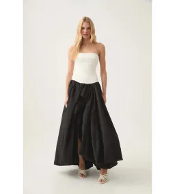 Aje Ivory Violette Bubble Hem Maxi in Black/white Size AU 4 for rent on The Volte - image 1